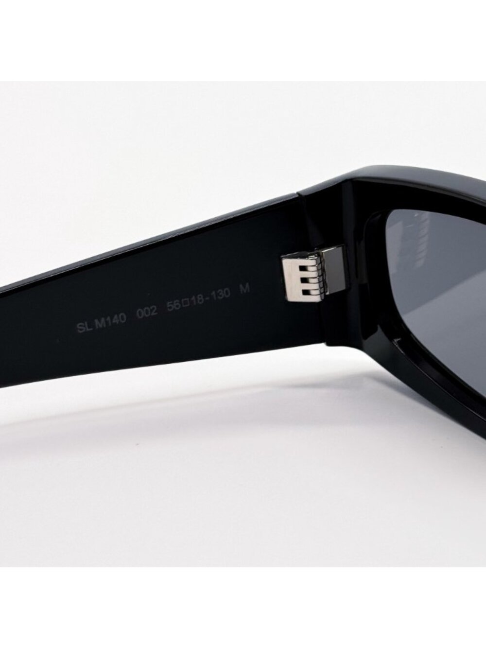 New Saint Laurent Sunglasses SL M140 002 Black Silver - Picture 8 of 10